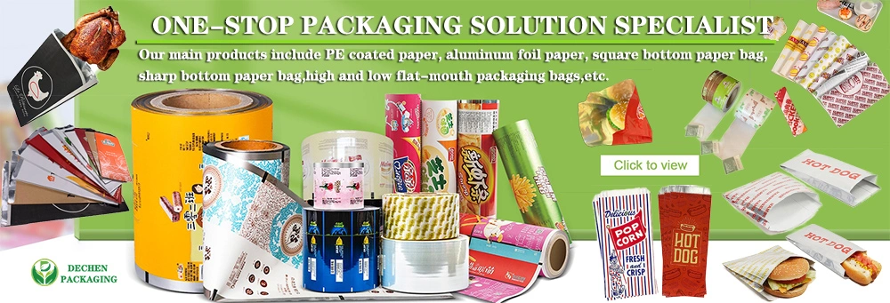 Foil Biodegrad Food Containerass Paper Lined Foils Bag