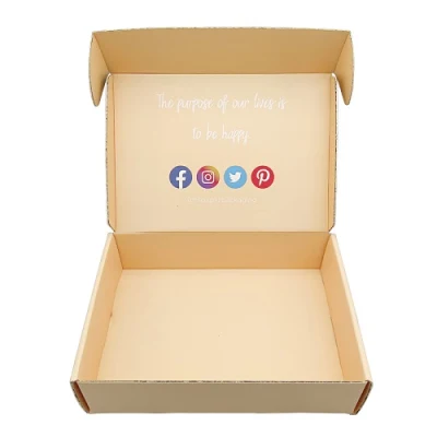 Confezione regalo in carta con logo personalizzato pieghevole riciclata di dimensioni personalizzate Confezione di abbigliamento Scatola di spedizione con scatola di stampa CMYK di design personalizzato