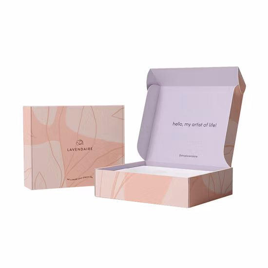 Logo riciclato fronte-retro per confezione regalo per trucco per parrucche. Spedizione Borsa postale bianca per imballaggio cosmetico Scatola personalizzata stampata